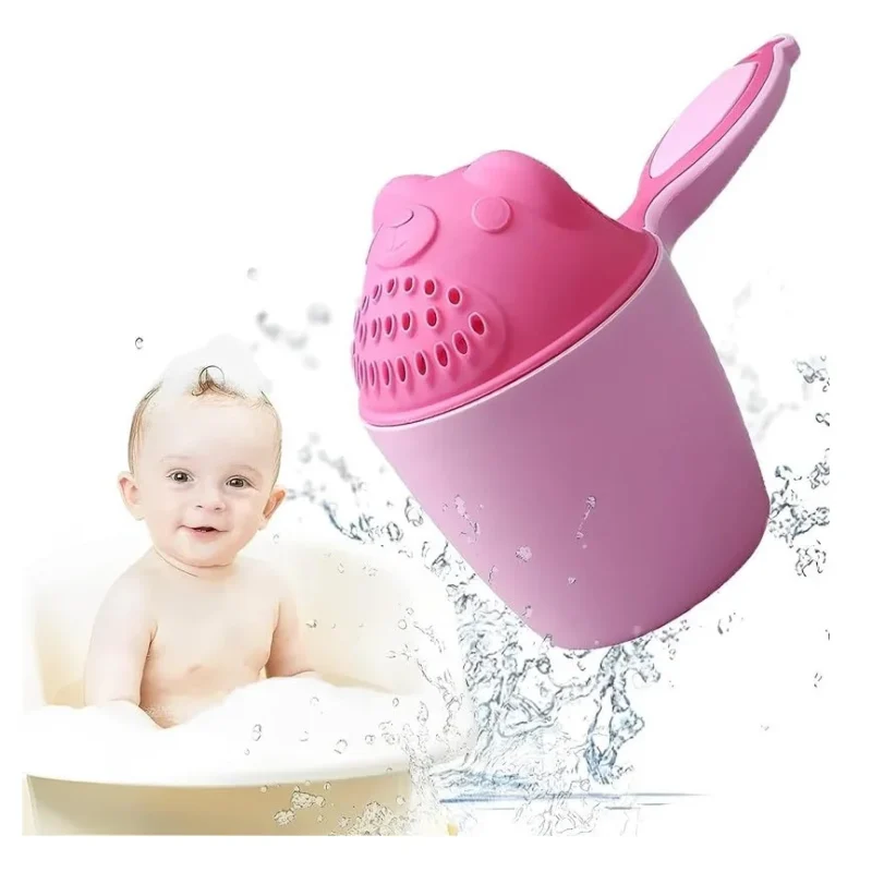 Kids Baby Bath Shower Mug – Safe & Easy Rinsing for Babies