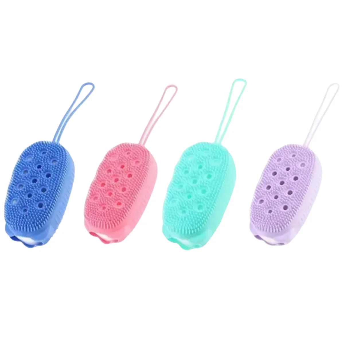 Silicone Body Scrubber Bath Sponge – 2-in-1 Exfoliating Body Brush & Loofah for Women, Men & Kids - Image 5