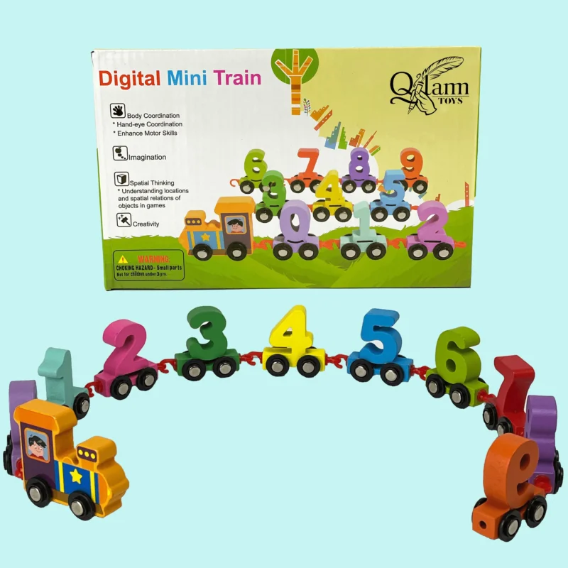 Wooden Number Train Toy for Kids – Educational Counting & Learning Toy