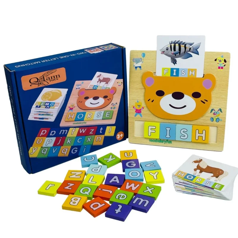 Wooden Spelling Game for Kids – ABC Learning & Educational Toy