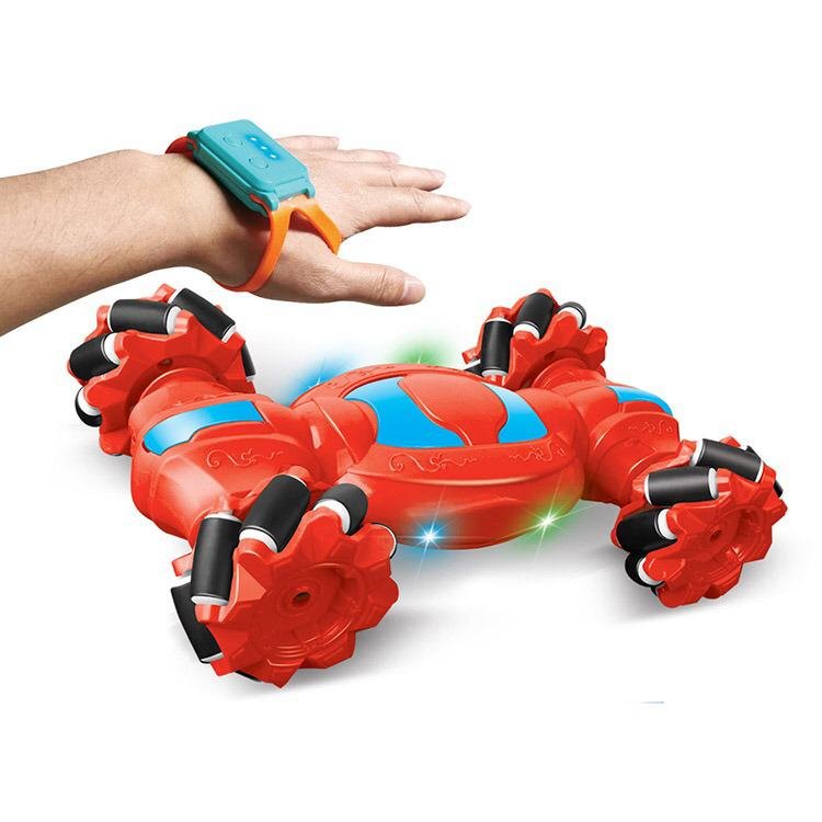 Hand Gesture Remote Control Stunt Car – 4WD Double-Sided Off-Road RC Car with Gesture Sensor, 360° Rotation, Drift & Music Lights Toy for Kids-TY01