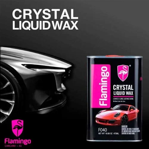 Flamingo Crystal Liquid Wax – 473ml | Deep Gloss Finish & Long-Lasting Paint Protection