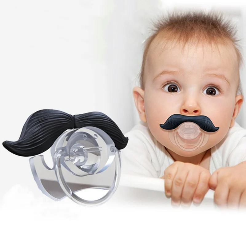 Mustache Pacifier – Funny & Safe Silicone Soother for Babies