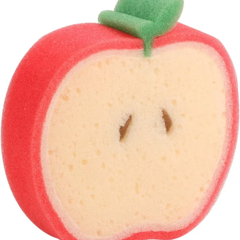 Baby Bath Sponge Apple – Soft, Safe & Fun for Newborn Bath Time