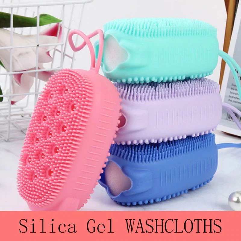 Silicone Body Scrubber Bath Sponge – 2-in-1 Exfoliating Body Brush & Loofah for Women, Men & Kids - Image 4