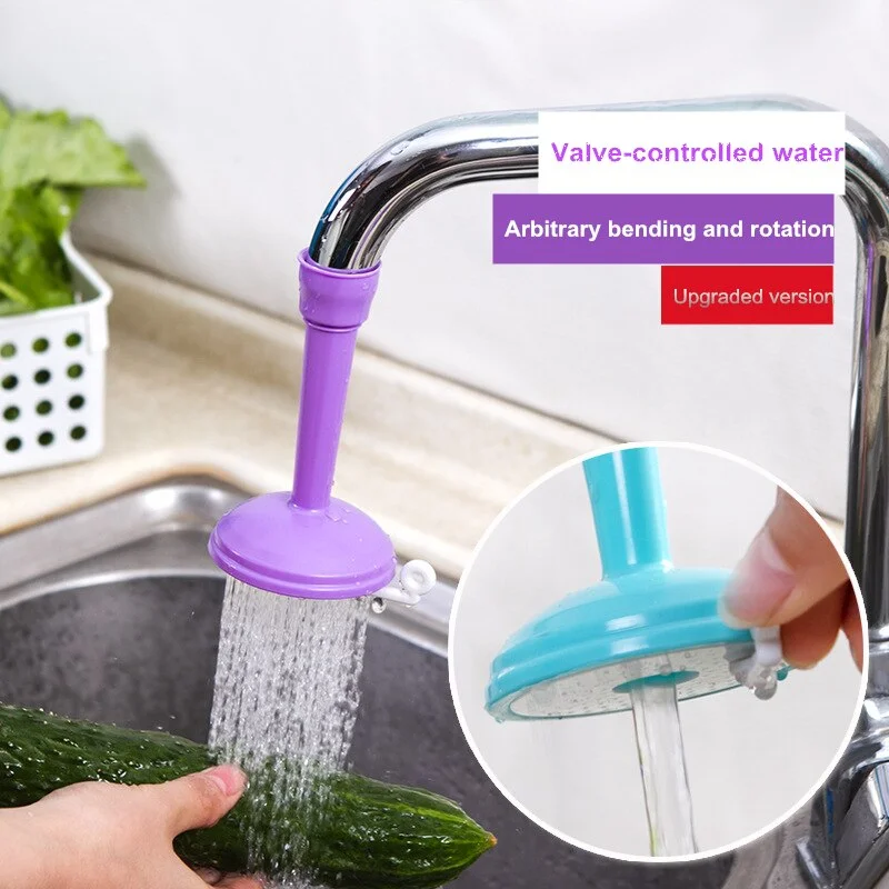 Silicone Kitchen Faucet Nozzle – 360° Rotating Water-Saving Tap Spray Valve, Multi-Color Flexible Faucet Attachment