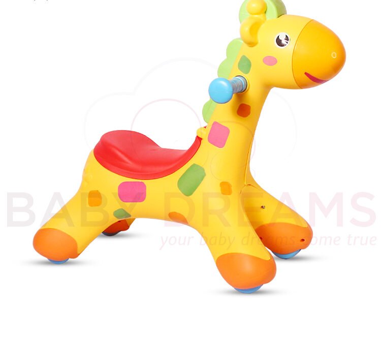 Rocking & Riding Giraffe Toy for Kids – 2-in-1 Ride-On & Rocker BD-F029