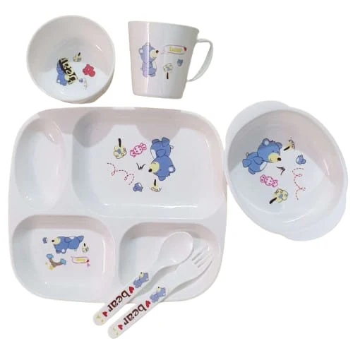 6 Pieces Baby Feeding Set – Complete, Safe & BPA-Free Mealtime Kit