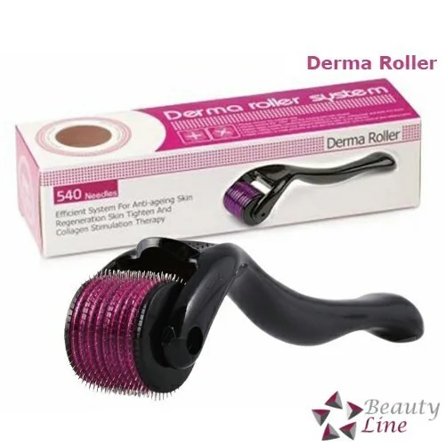 0.5mm Derma Roller for Beard Growth & Hair Regrowth – 540 Titanium Microneedles