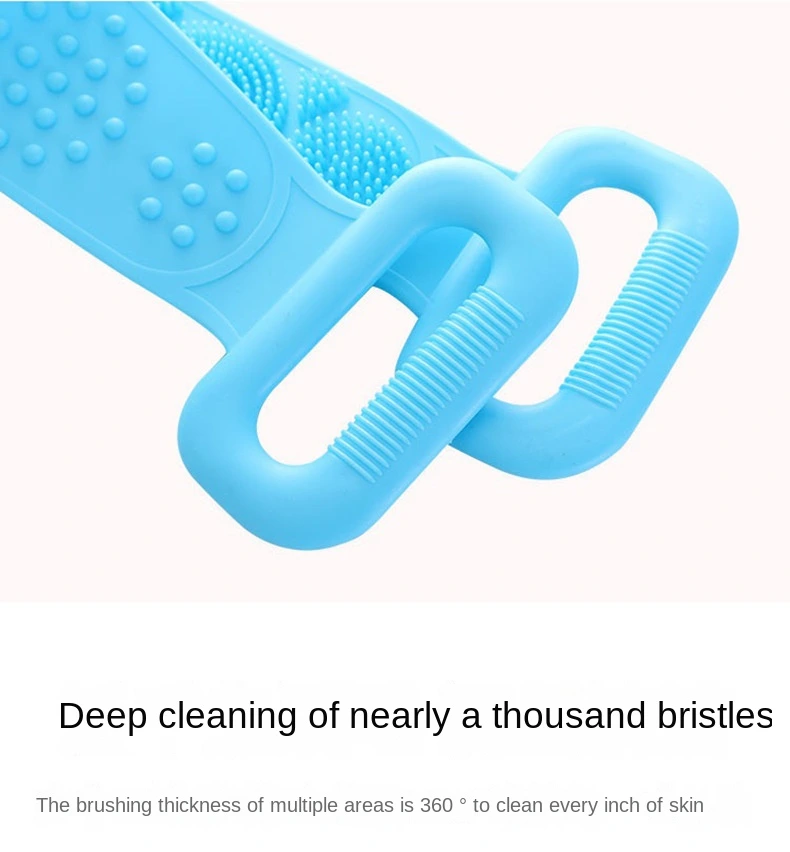 Silicone Back Scrubber – Soft Loofah Bath Towel for Deep Cleaning & Gentle Exfoliation - Image 4