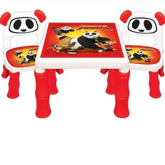 Panda Children Table & Chair Set for Kids – Study & Play Furniture BD-F115