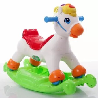 Baby Rocking & Riding Horse Toy for Kids – 2-in-1 Rocker & Ride-On BD-F026