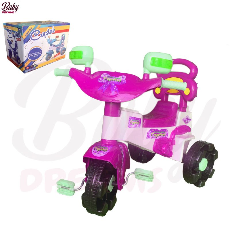 Baby Dreams Crystal Tricycle with Light & Music for Kids – BD-F070