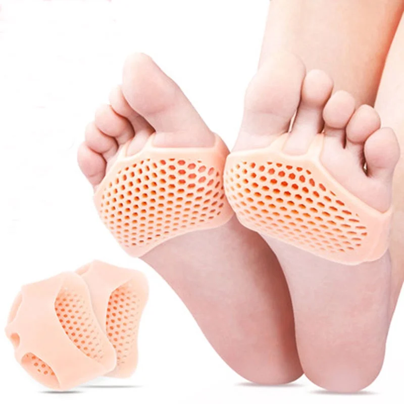 1 Pair Silicone Gel Forefoot Pads – Metatarsal Cushions & Bunion Protectors for Pain Relief