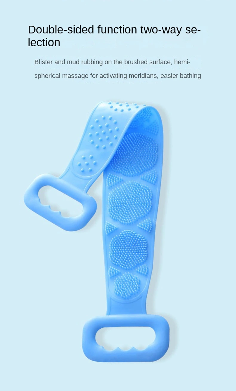 Silicone Back Scrubber – Soft Loofah Bath Towel for Deep Cleaning & Gentle Exfoliation - Image 2