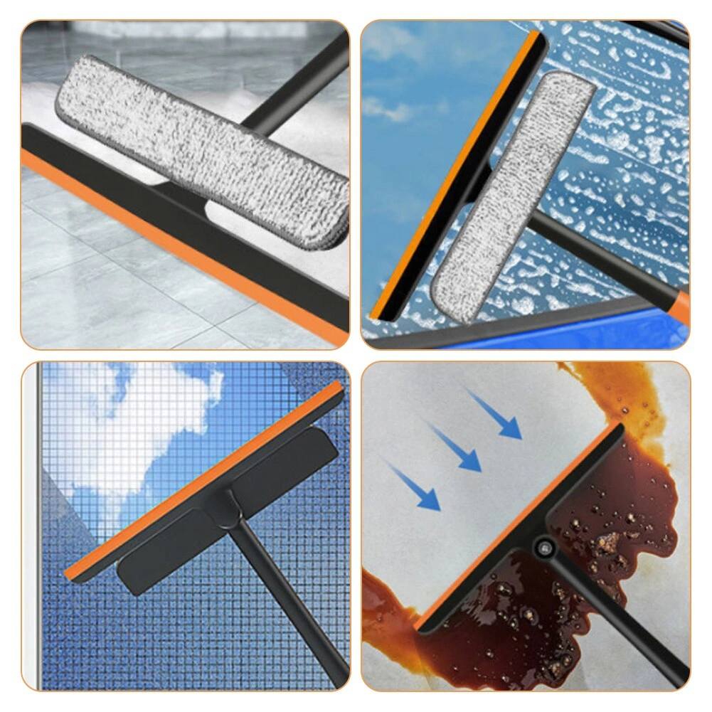 3-in-1 Window Cleaner Tool – 360° Rotatable Glass Wiper, Squeegee & Mesh Screen Brush with Non-Slip Handle - Image 5