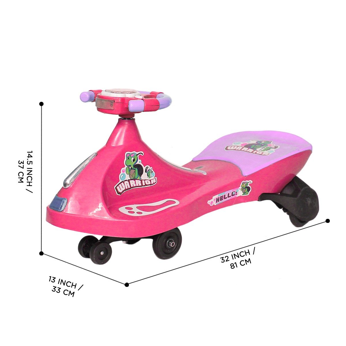 Speed S1 Deluxe Swing Wiggle Car for Kids – BD-F053 | Ride-On Twist Car with Lights & Music - Image 3