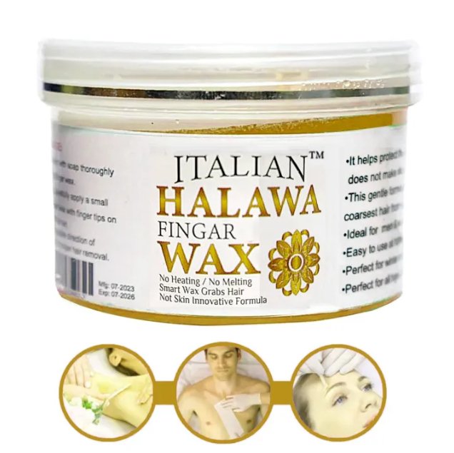 Halawa Finger Wax – High Quality, Easy-to-Use Natural Wax for Full Body & Face Hair Removal