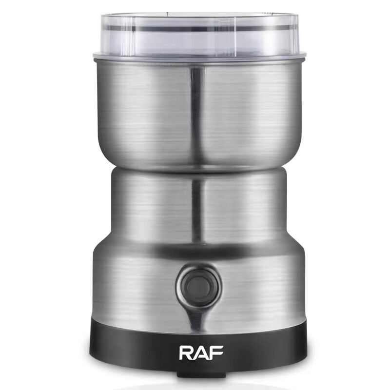 Mini Electric Grinder & Blender | High-Speed Nima/Raf Mixer with 4 Stainless Steel Blades | Coffee, Spice & Herb Grinder