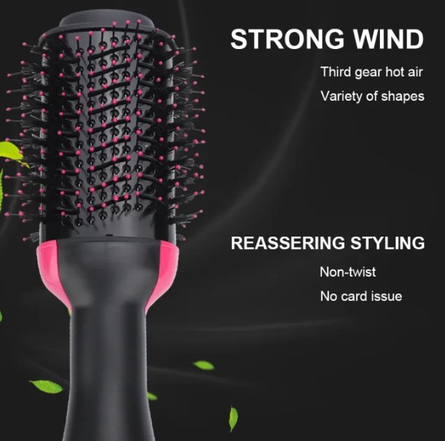 Original Ionic Hair Blow Dryer Brush & Volumizer – Professional One-Step Hot Air Brush with Titanium Barrel for Drying & Styling