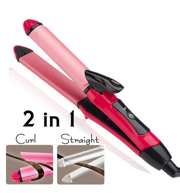 2-in-1 Hair Straightener and Curler – Professional Hair Styling Tool for Girls, Women & Men | Electric Beauty Set for All Hair Types