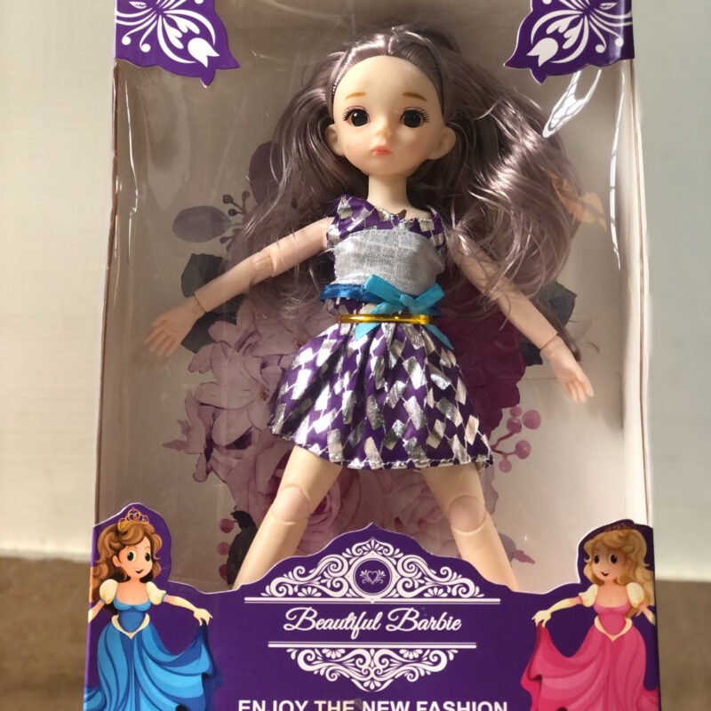 10–12 Inch Korean Barbie-Style Doll | Bendable Fairy Princess Doll with 18–21 Movable Joints & Chest Press Light & Music Feature | Gift for Kids-TY01