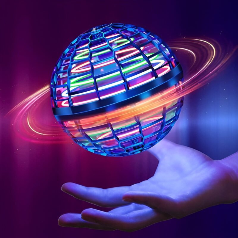 Flynova Pro Flying Ball – Hand-Controlled Mini Drone Toy with RGB Lights | Rechargeable UFO Spinner for Kids & Families-TY01