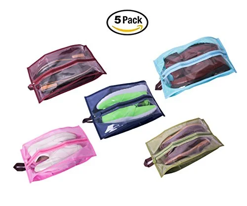 Pack of 5 Shoe Organizer Bags – High Quality Travel Shoes Storage Organizer