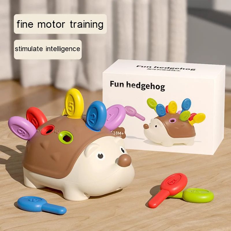 Montessori Hedgehog Educational Toy – Fine Motor Skill Development, Counting & Sorting Learning Toy for Toddlers & Kids-TY01
