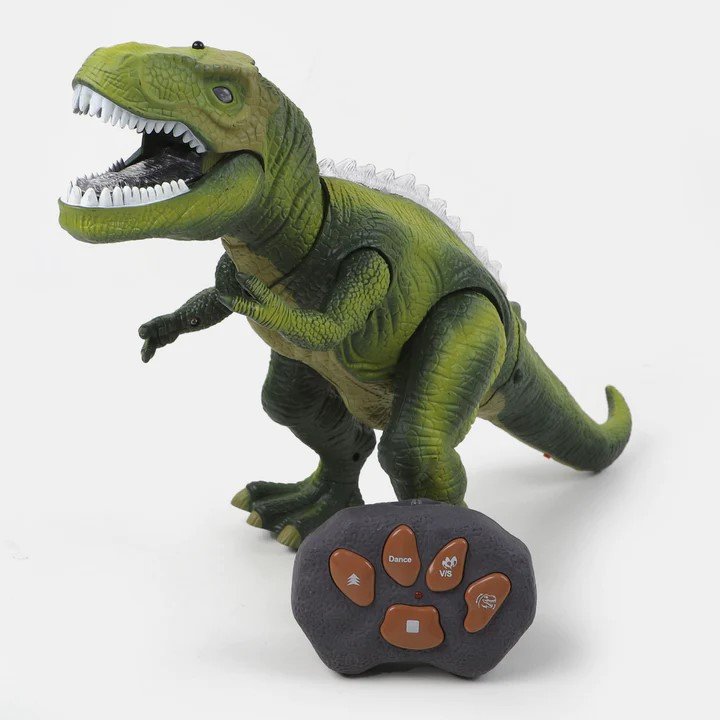 Remote Control Dinosaur Toy – Big Size Jurassic Dilophosaurus RC Dino with Lights, Sounds, Swinging Head & Attack Mode, Gift for Kids-TY01