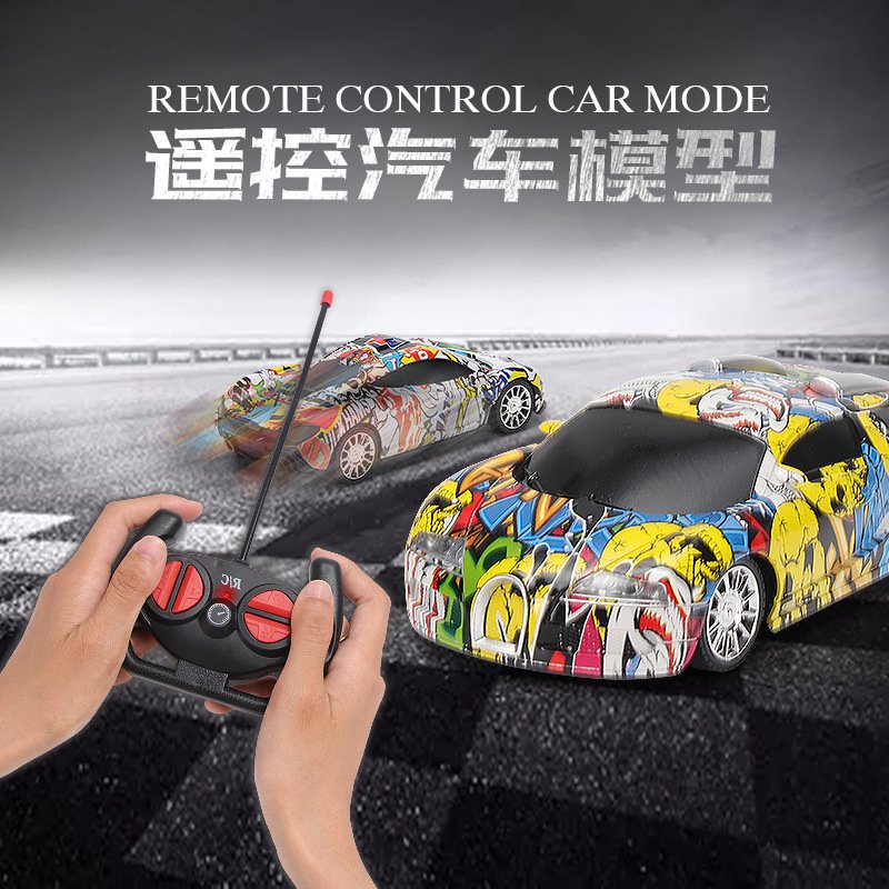 Remote Control Drift Car – High-Speed Bugatti & Ferrari Model RC Racing Car with LED Lights, 4-Channel Wireless Electric Toy for Kids & Boys-TY01