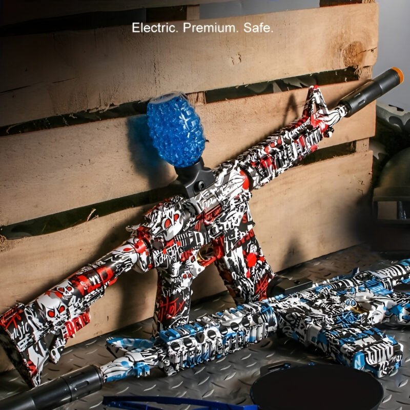 M416 Electric Gel Ball Blaster Gun Toy with Goggles – Automatic Rechargeable Gel Blaster Toy Gun for Kids Outdoor Games & Birthday Gifts-TY01