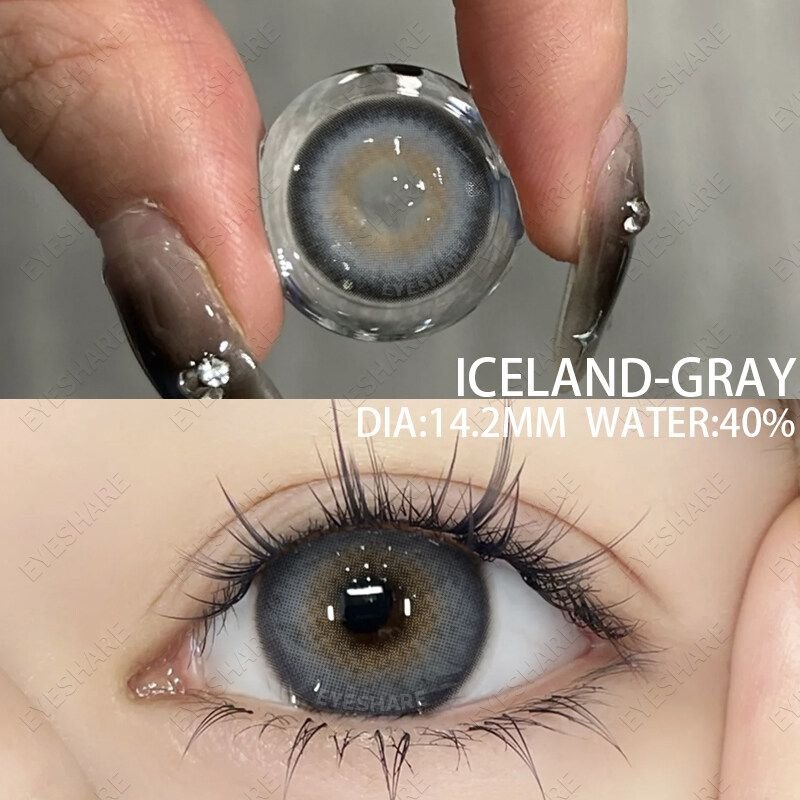 Eye Contact Lenses | Eye Care Party Wear Lenses in Grey Shade – Elegant & Fashionable