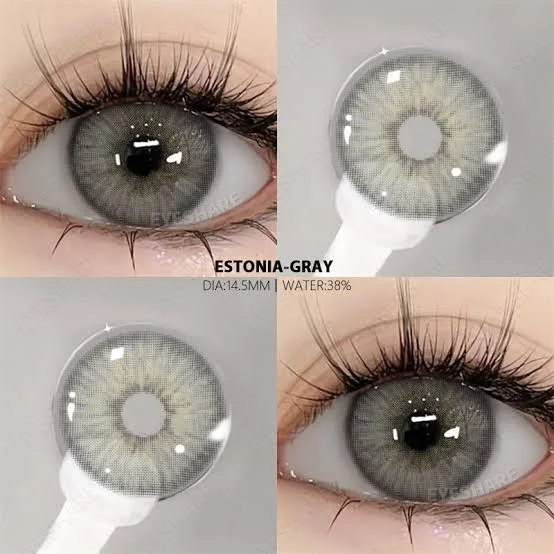 Grey Eye Contact Lenses | Natural Cosmetic & Party Wear Lenses for Eye Care