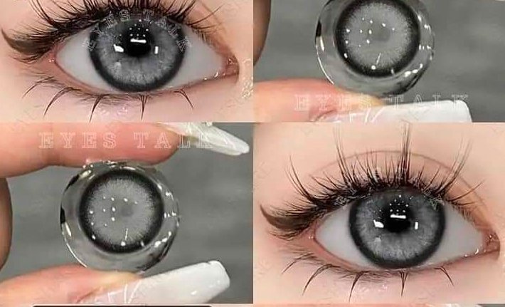 Power Eye Contact Lenses | Eyesight Number Lenses in Natural Grey Shade – Vision & Style