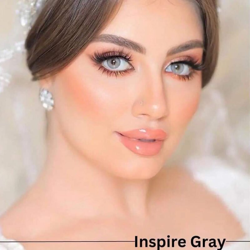Inspire Grey Eye Contact Lenses | Stylish Party Wear & Comfortable Eye Care Lenses