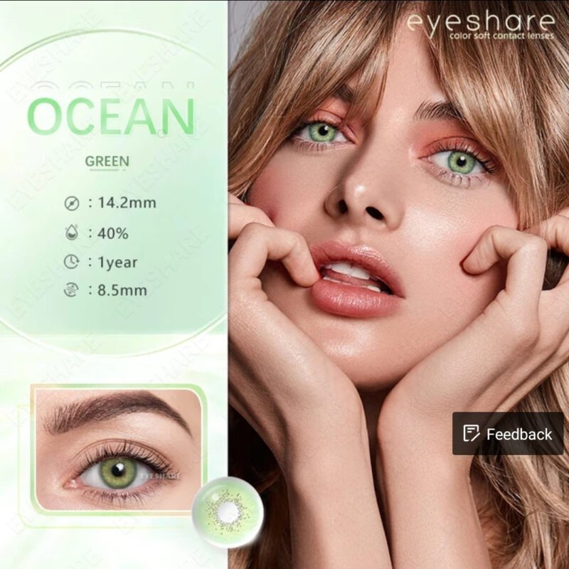 Green Eye Contact Lenses | Natural Stylish Party Wear & Comfortable Eye Care Lenses