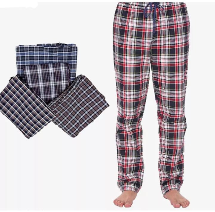 1Pc Cotton Checkered Trouser for Men with Pockets | Comfortable & Stylish Casual Cotton Pants – Multicolor