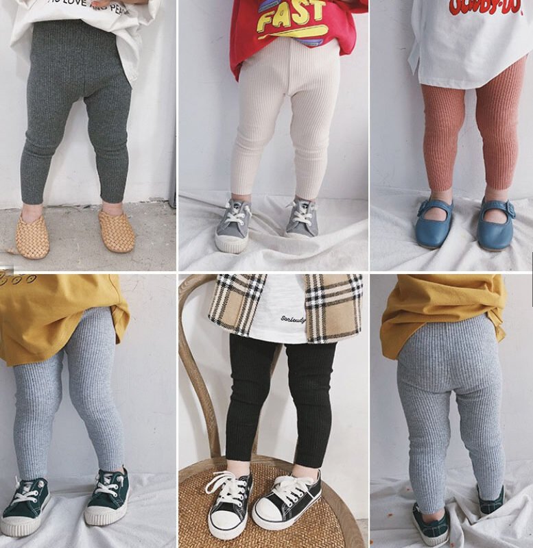 Pack of 5 Winter Warm Ribbed Tights for Kids – Unisex Boys & Girls Leggings | Soft & Stretchy Warm Stockings in Random Colors