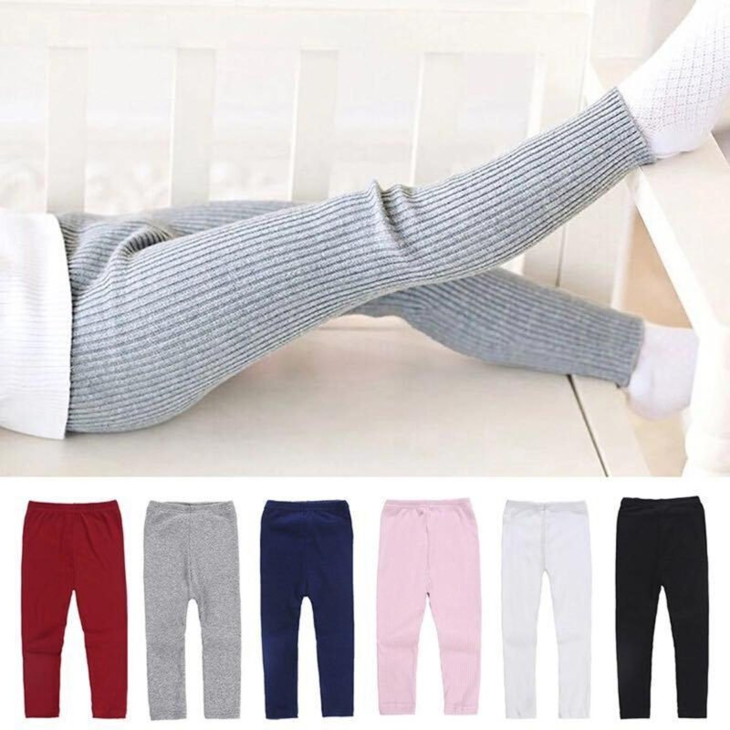Winter Warm Ribbed Tights for Kids – Unisex Boys & Girls Leggings | Soft & Stretchy Warm Stockings in Random Colors
