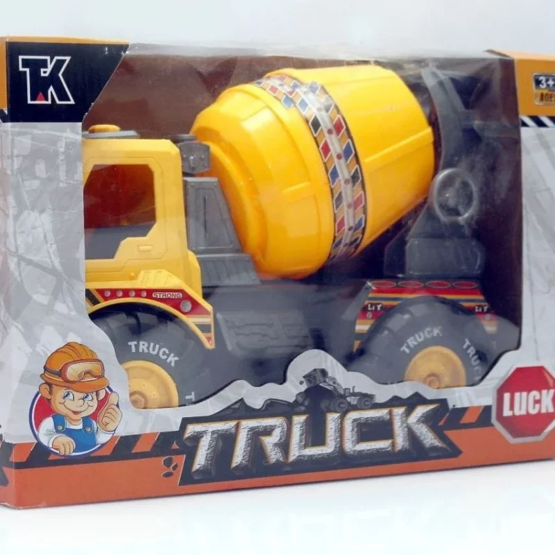 Big Size Cement Concrete Mixer Toy Truck for Kids – Construction Vehicle Toy with Rotating Drum
