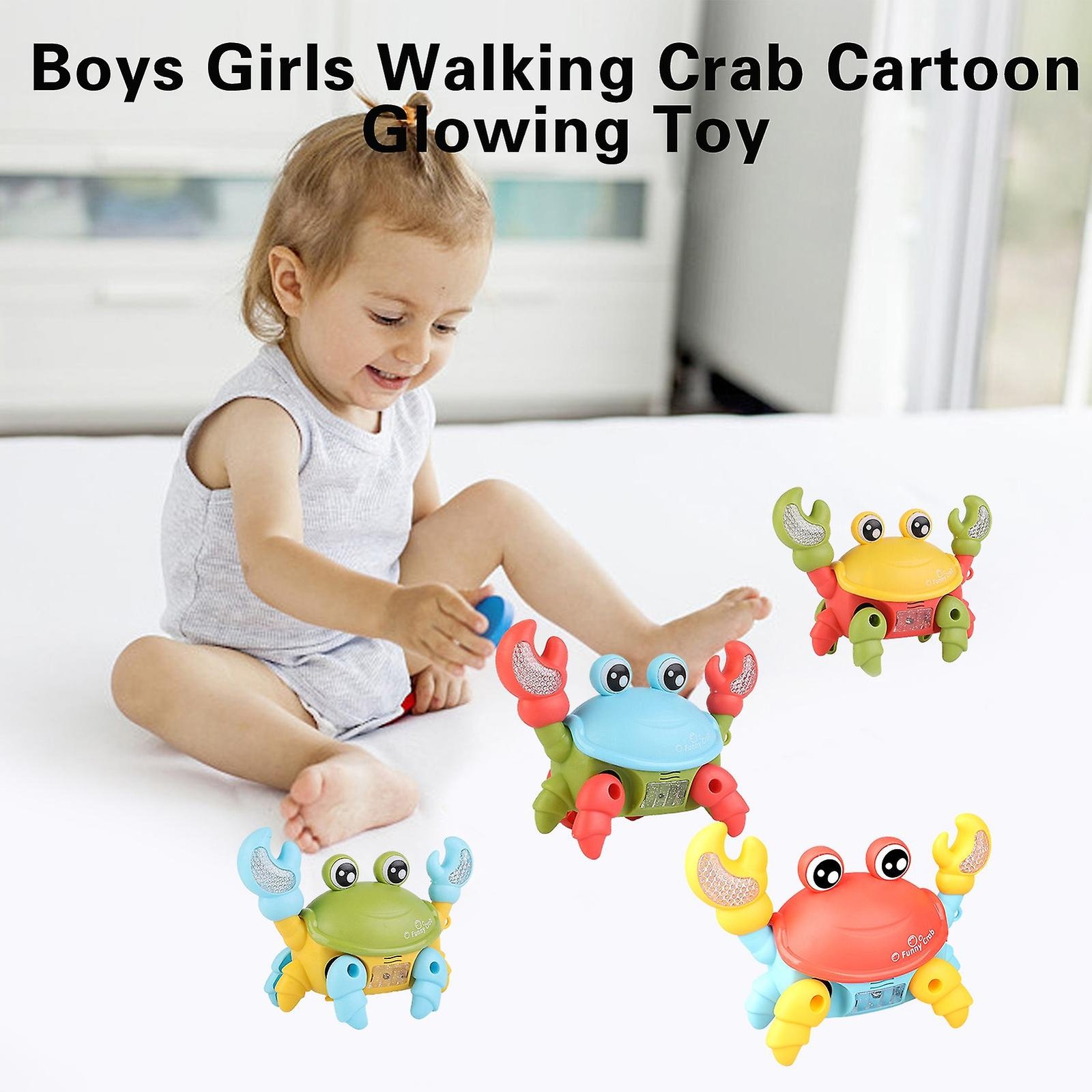 Cute Crawling Crab Toy – Electric Musical Walking Crab with Lights, Dancing & Interactive Play for Babies & Kids-TY01 - Image 10