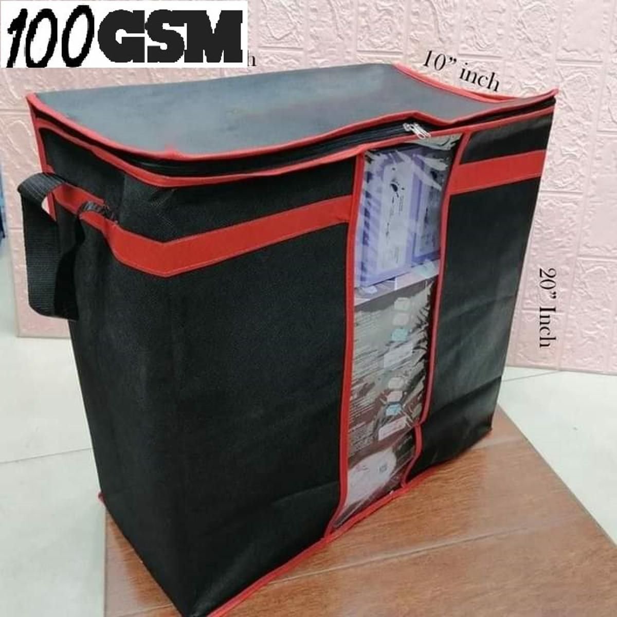 Large Storage Bags – Foldable Clothes Storage Box Bins with Durable Handles & Thick Fabric for Blanket, Comforter, Clothing & Bedding - Image 8