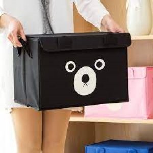Panda Storage Bin with Lid – Kids’ Toy Organizer, Baby Clothes Storage Box, Playroom & Nursery Organizer for Books & Stuffed Animals - Image 6