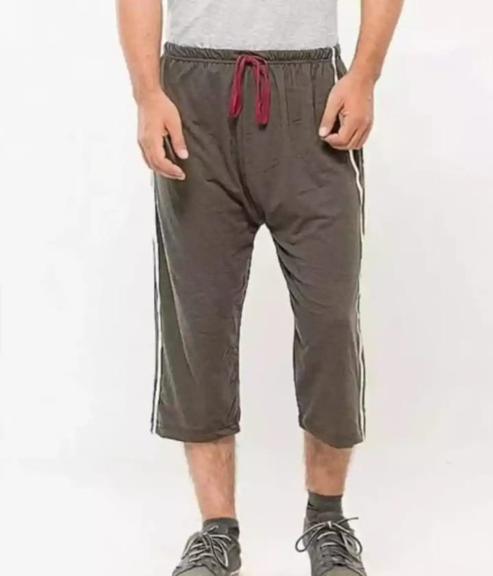 Pack of 2 – Summer Cotton Jersey Quarter Shorts for Men | Comfortable Casual Shorts with Double-Sided Two Stripes - Image 6