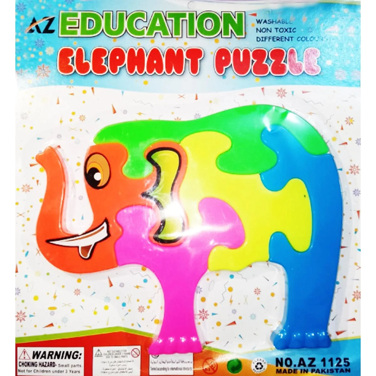 Elephant Puzzle for Kids – Wooden Educational Animal Puzzle Toy for Early Learning - Image 2