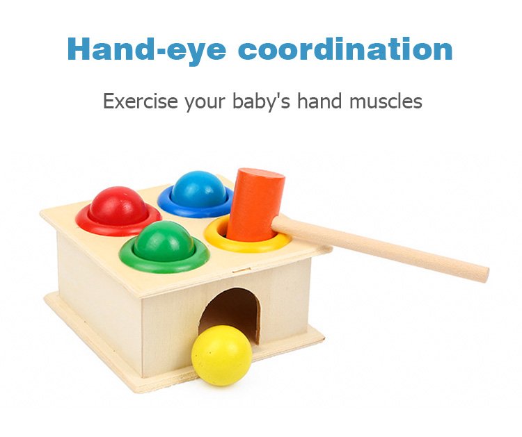 Classic Wooden Hammer Ball Game – Montessori Pounding Bench Toy for Toddlers, Fine Motor & Early Learning Educational Toy Gift-TY01 - Image 7