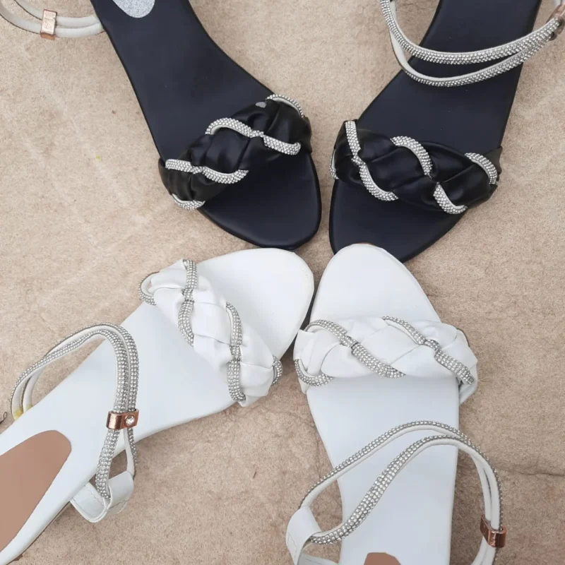 Al Quddus Collection Women’s Sandals – Fancy Block Heels for Party Wear & Summer Elegance