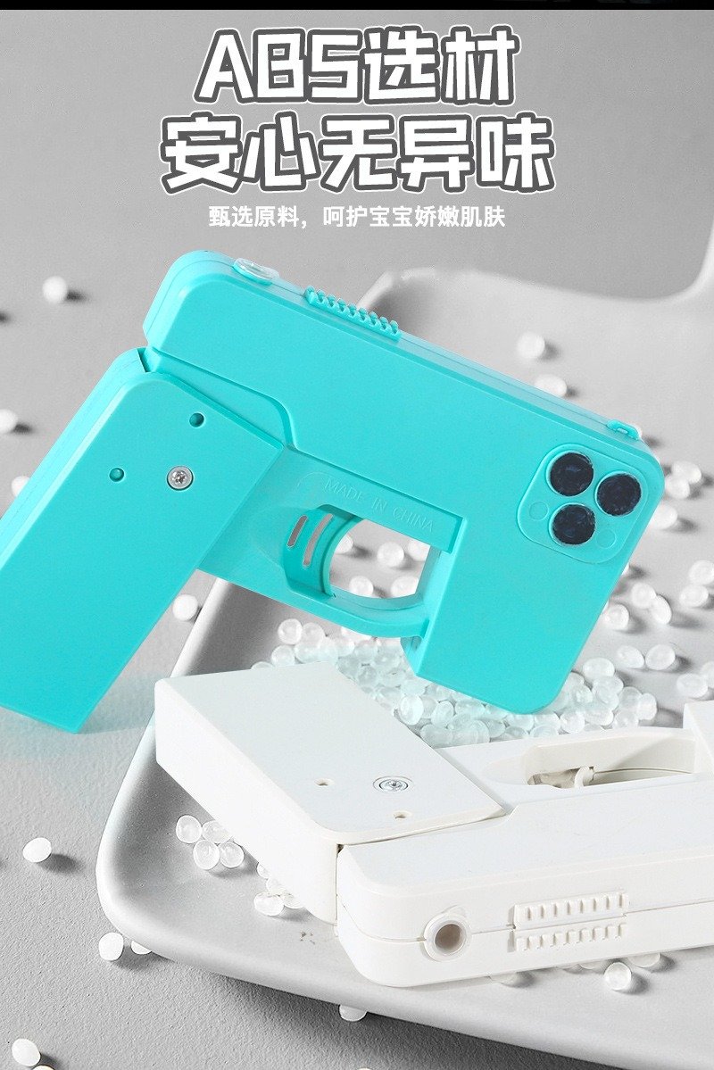 Children's Folding iPhone Water Gun – Large Capacity Long Range Water Spray Toy for Boys & Girls-TY01 - Image 7
