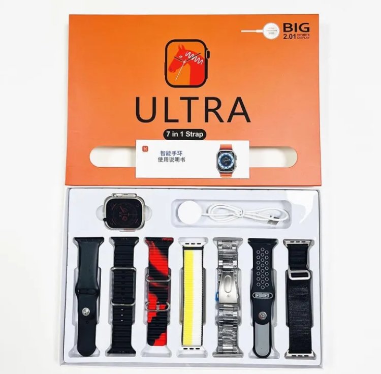 Buy DT900 Ultra, S100 Ultra, i20 Ultra, Y80 8in1 & More | Ultra Smart Watches Waterproof Fitness Tracker - Image 3
